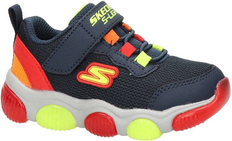 Skechers S-Lights Mighty Glow sneakers met lichtjes zwart