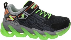 Skechers S-Lights sneakers met lichtjes zwart groen