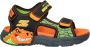 Skechers S-Slights Creature of Splash sandalen met lampjes zwart oranje Jongens Imitatieleer 27 - Thumbnail 1