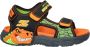 Skechers S-Slights Creature of Splash sandalen met lampjes zwart oranje Jongens Imitatieleer 28 - Thumbnail 1