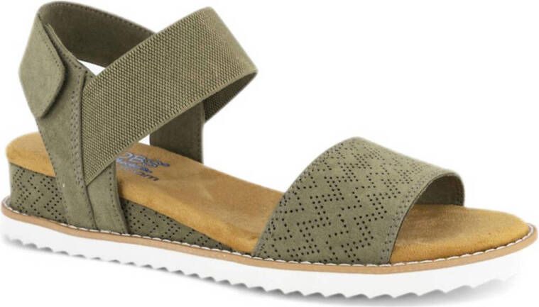 Skechers Bobs Desert Kiss Sandalen groen Textiel