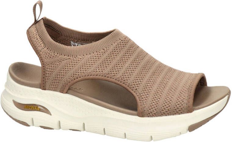 Skechers sandalen taupe