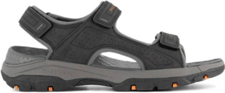 Skechers Comfortabele herensandaal met Luxefoam-voetbed Black Heren