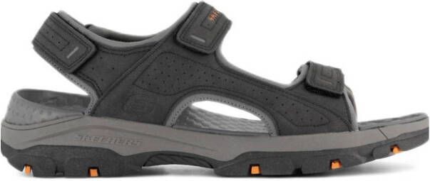 Skechers sandalen zwart grijs
