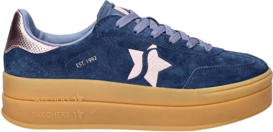Skechers Academy Hi suède sneakers blauw