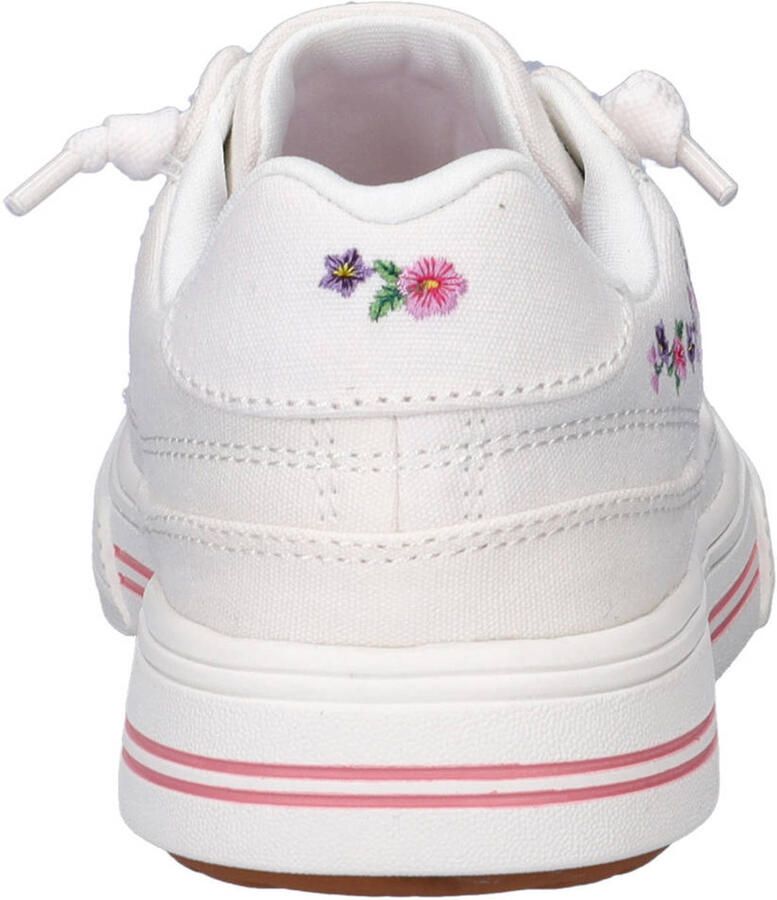 Skechers Arcade katoenen sneakers met borduursels wit roze - Foto 2