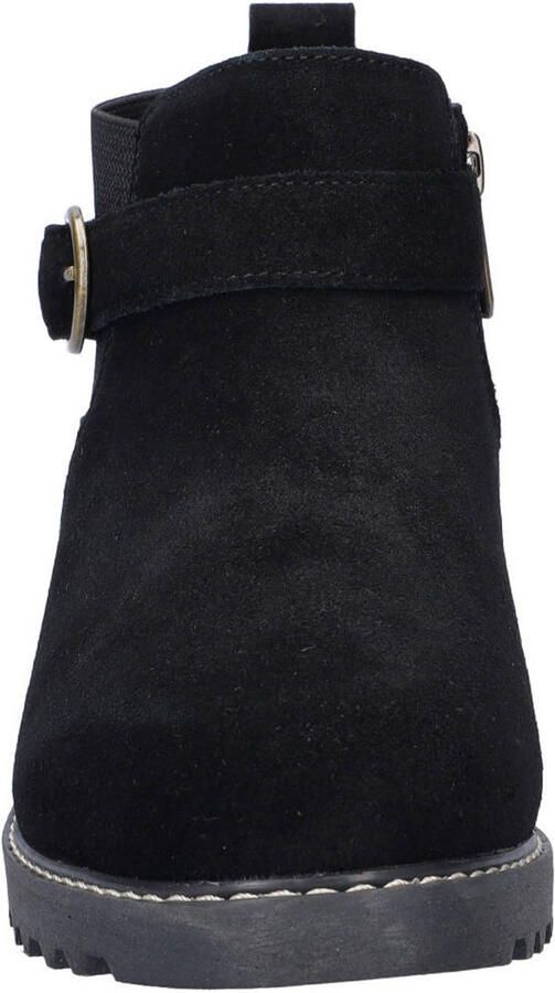 Skechers Arch Fit Marlie suède enkelboots met profielzool zwart - Foto 2