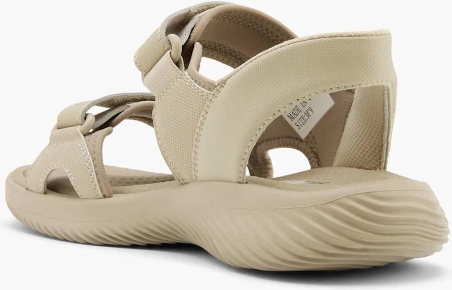 Skechers Bounder Swift Fit imitatieleren sandalen met logo beige - Foto 3
