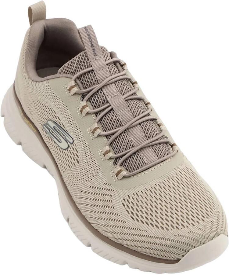 Skechers Burns 2.0 Slip-on sneakers met logo beige - Foto 2
