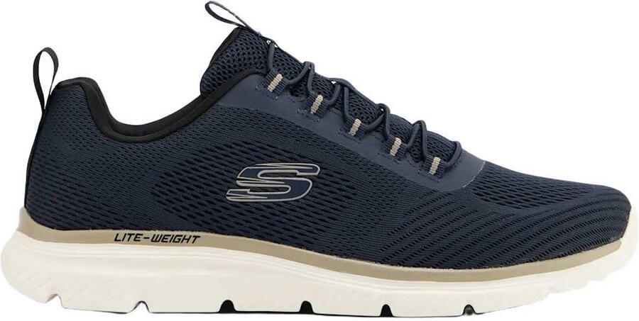 Skechers Burns 2.0 Slip-on sneakers met logo donkerblauw