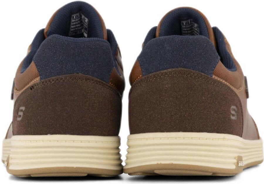 Skechers Cavell Sparkman 210944-LUG Mannen Bruin Sneakers Sportschoenen