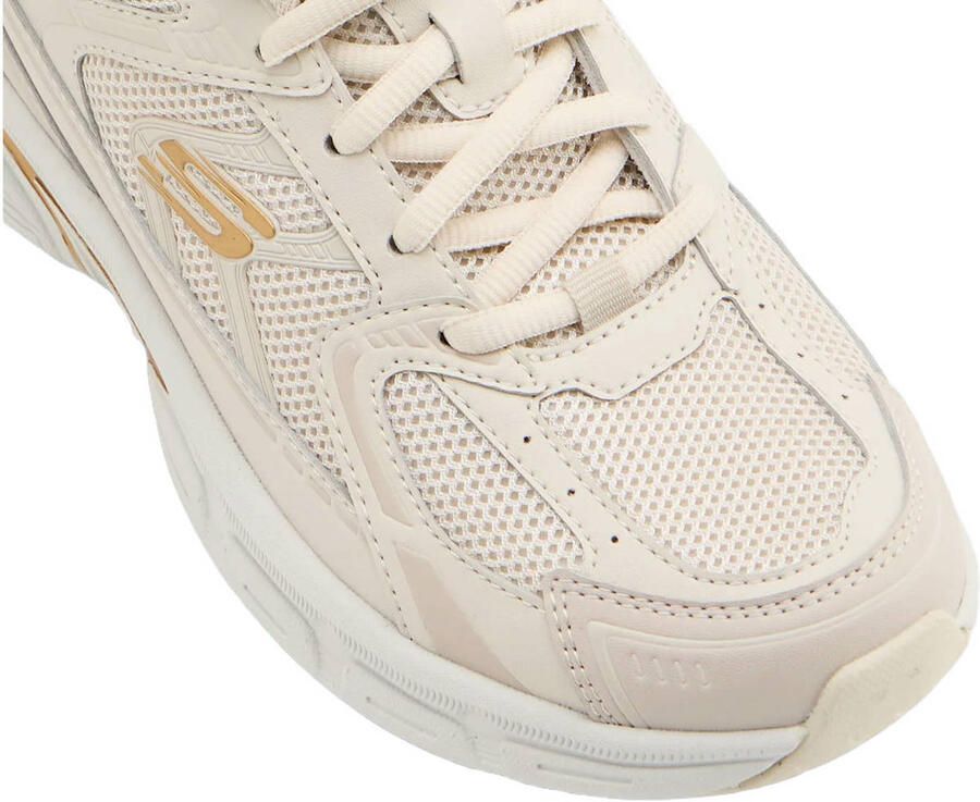 Skechers chunky leren sneakers beige - Foto 2