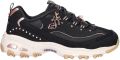 Skechers D'Lites 20th Anniversary chunky sneakers zwart roze - Zwart