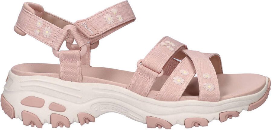 Skechers D'lites chunky sandalen lichtroze