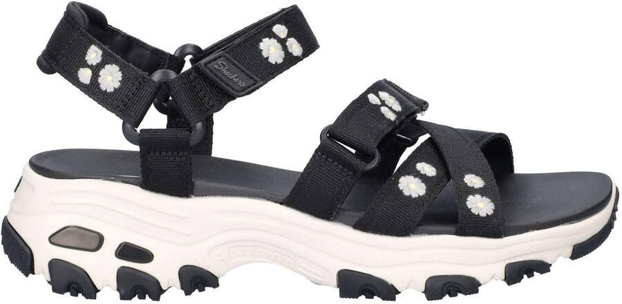 Skechers D'lites chunky sandalen zwart