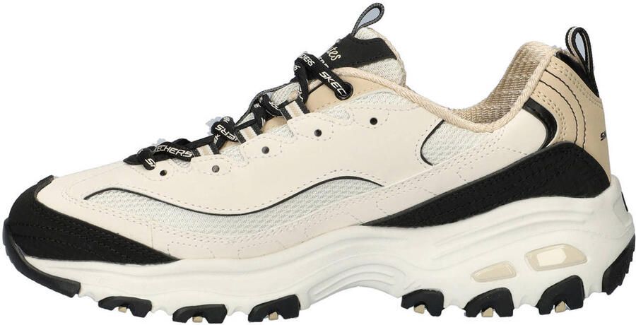 Skechers D'Lites chunky sneakers ecru zwart - Foto 3