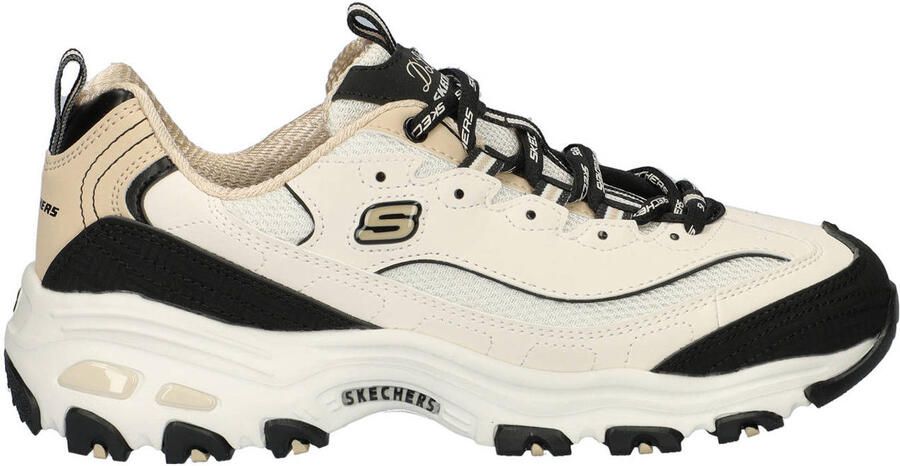Skechers D'Lites chunky sneakers ecru zwart