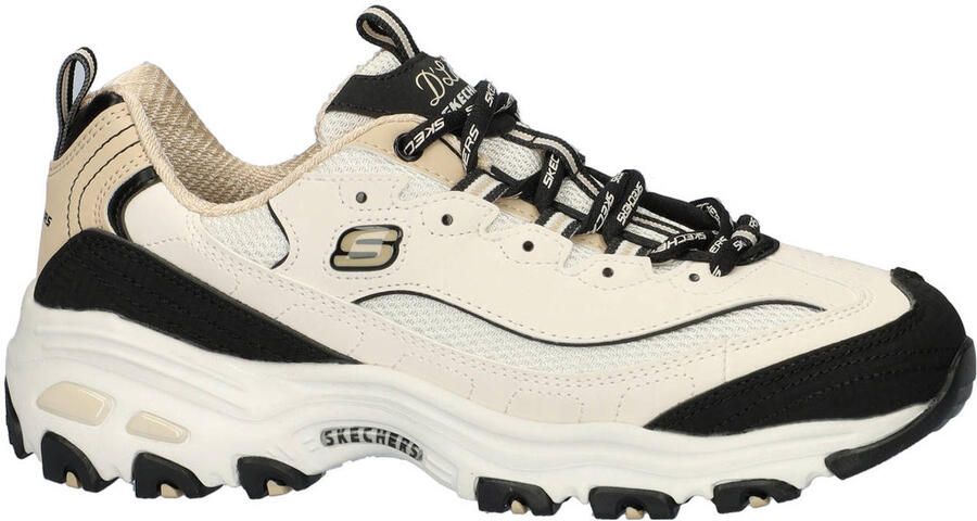 Skechers D'Lites chunky sneakers ecru zwart - Foto 2
