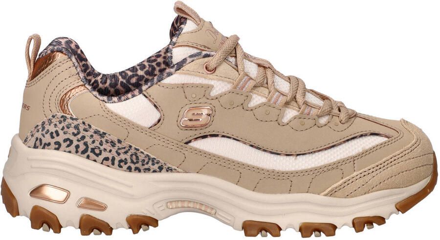 Skechers D'Lites Wild Charm chunky sneakers taupe