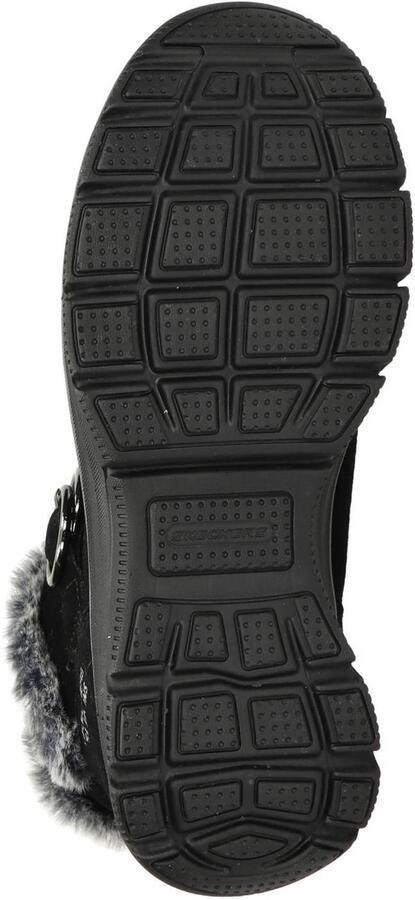 Skechers Easy Going Gentle Winter suède enkelboots met profielzool zwart - Foto 2