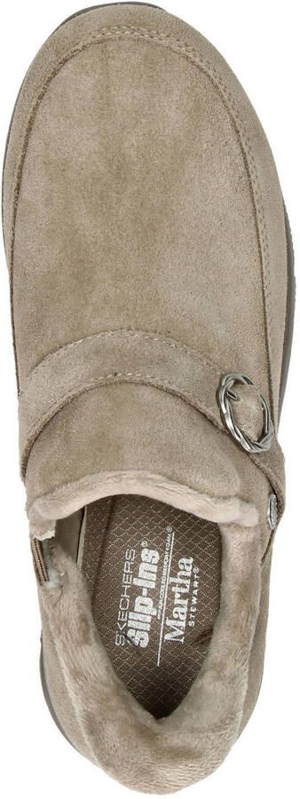 Skechers Easy Going suede instappers taupe - Foto 3