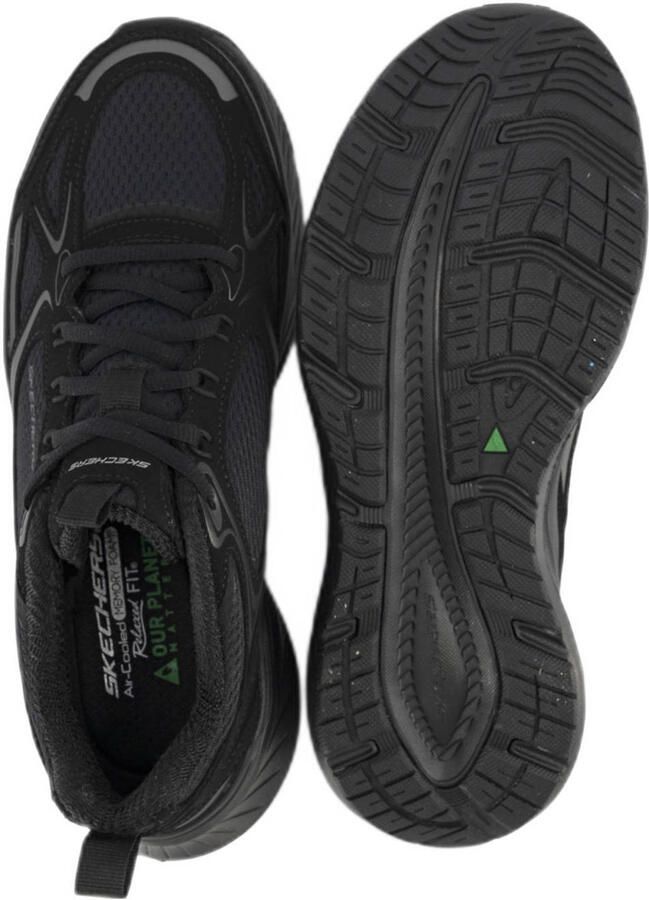 Skechers Sneakers EDGERIDE-SILVER ECLIPSE Retro sneaker veterschoen sportschoen met metallic versieringen