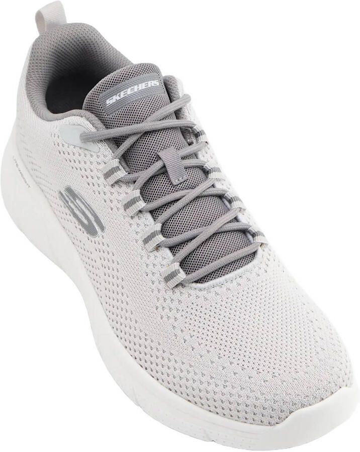 Skechers Geno Max sneakers met logo grijs - Foto 2