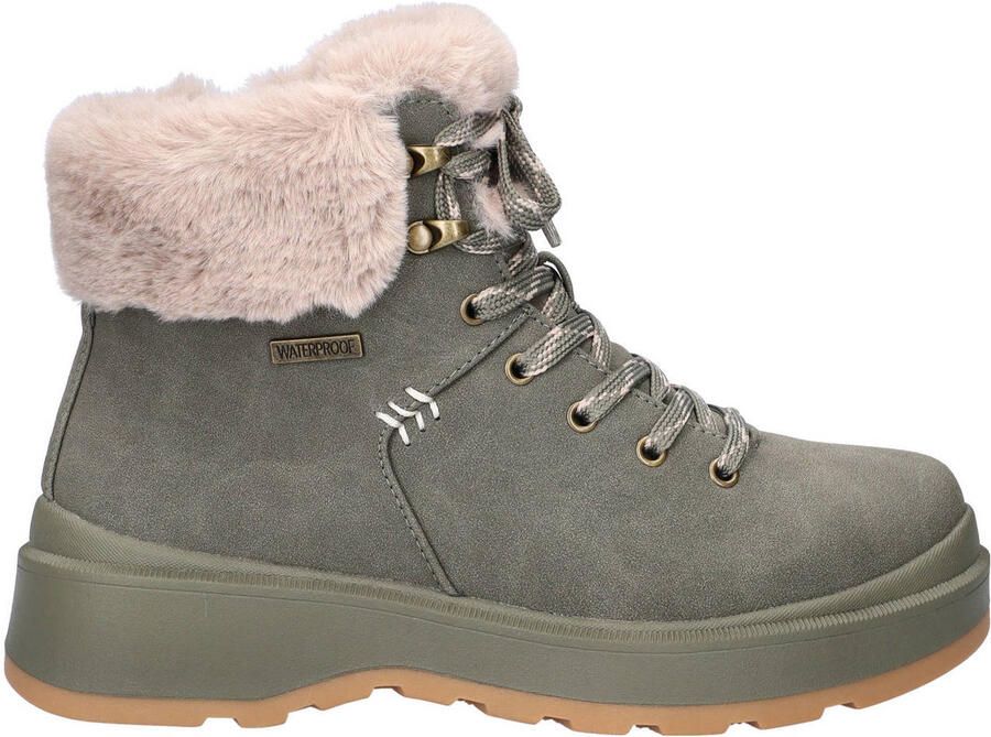 Skechers gevoerde veterboots kaki