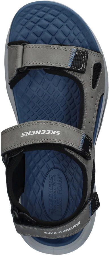 Skechers Glide-Step Orvan imitatieleren sandalen grijs - Foto 2