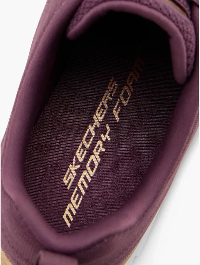 Skechers Graceful 4.0 Slip-on sneakers met logo aubergine - Foto 3