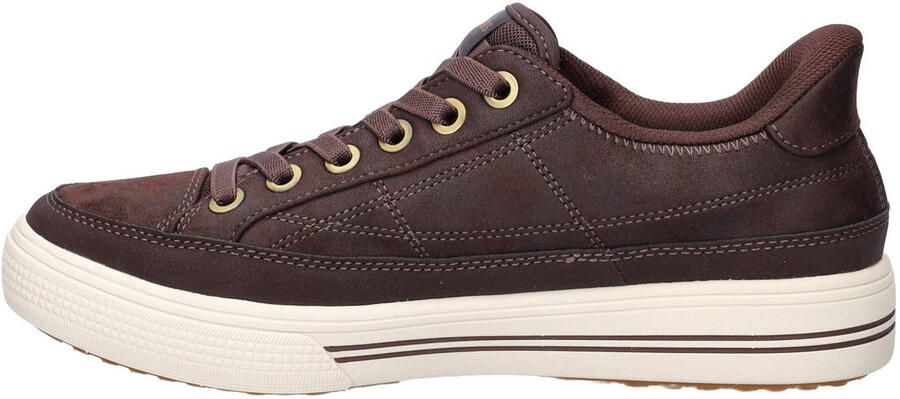 Skechers Hands Free Slip-In Arch Fit Arcade suède sneakers bruin - Foto 2