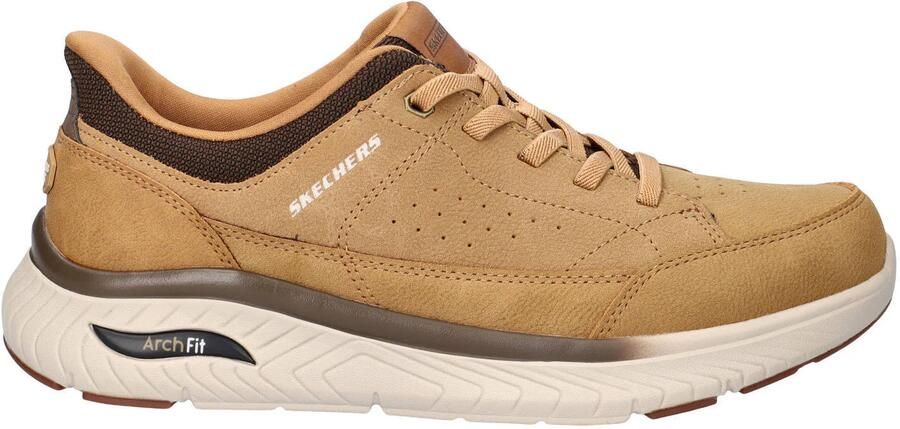 Skechers Hands Free Slip-Ins Arch Fit Felix imitatieleren sneakers cognac
