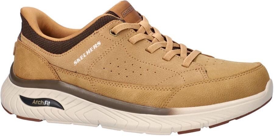Skechers Hands Free Slip-Ins Arch Fit Felix imitatieleren sneakers cognac - Foto 3