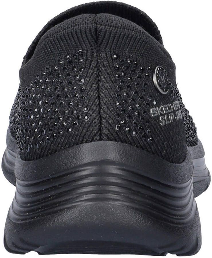 Skechers Hands Free Slip-Ins Bedford Genuine Gem sneakers met strass-steentjes zwart - Foto 2