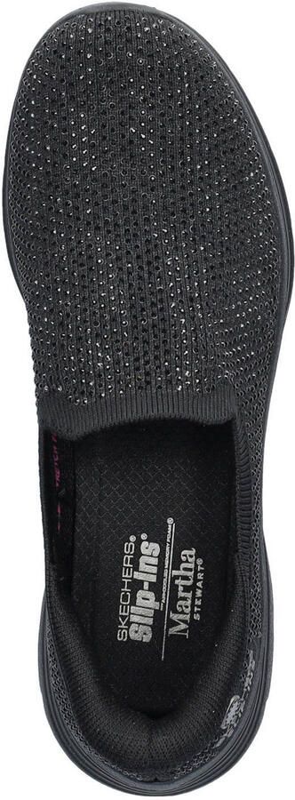 Skechers Hands Free Slip-Ins Bedford Genuine Gem sneakers met strass-steentjes zwart - Foto 3