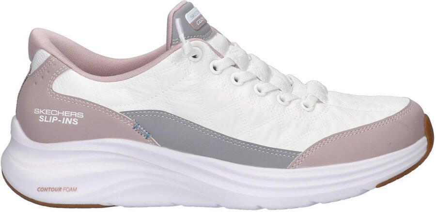 Skechers Hands Free Slip-Ins Contour Foam slip-on sneakers wit roze