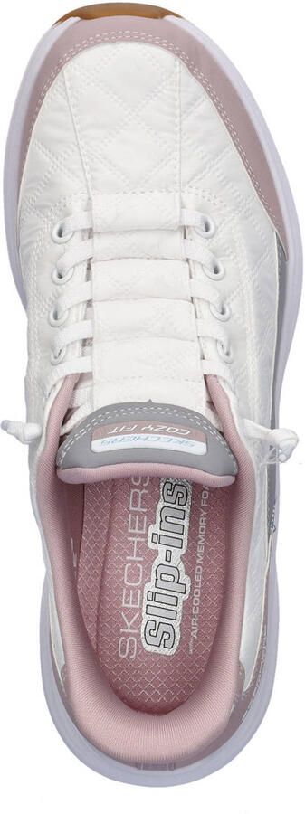 Skechers Hands Free Slip-Ins Contour Foam slip-on sneakers wit roze - Foto 3