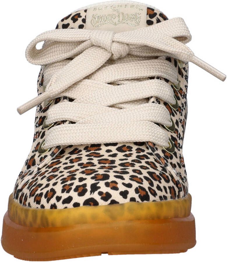 Skechers Hands Free Slip-Ins Courtside sneakers met panterprint beige zwart - Foto 2