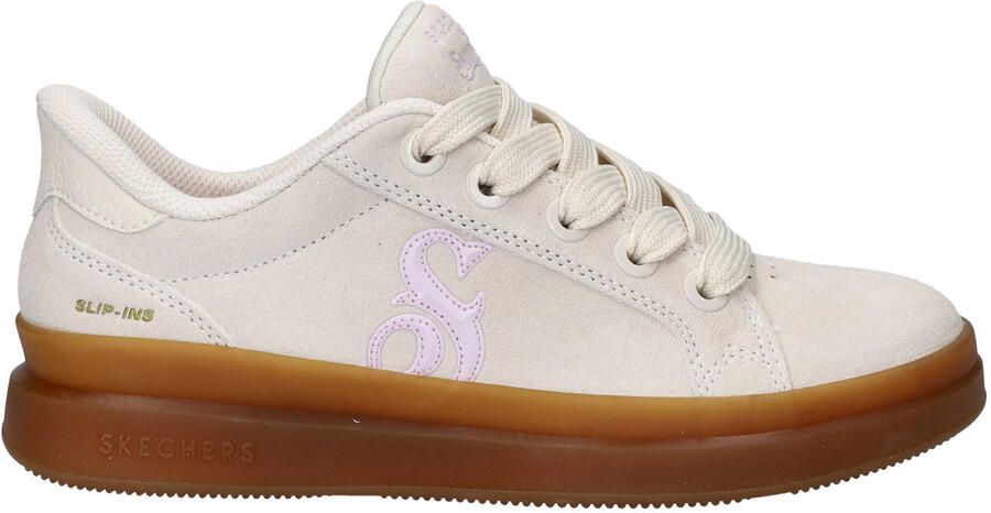 Skechers Hands Free Slip-Ins Courtside suède sneakers ecru