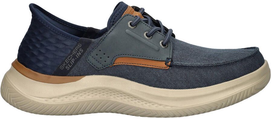 Skechers Hands Free Slip-Ins Hasting denim bootschoenen blauw