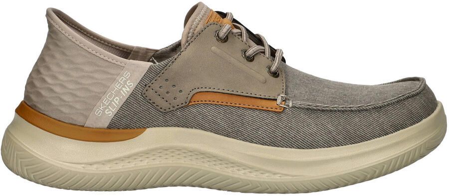 Skechers Hands Free Slip-Ins Hasting denim bootschoenen taupe