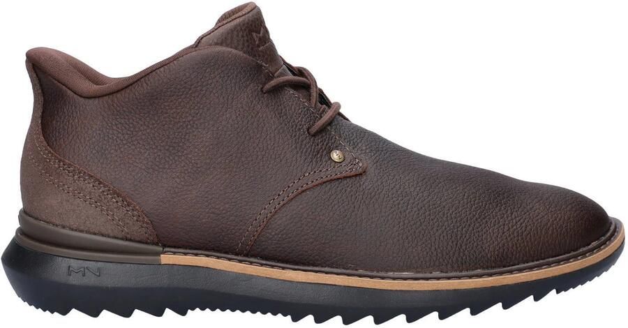 Skechers Hands Free Slip-Ins leren veterboots met profielzool expresso