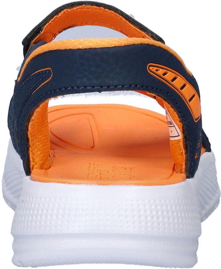 Skechers Hands Free Slip-ins: Microspec-Splash Hydro Ease imitatieleren sandalen donkerblauw oranje - Foto 3