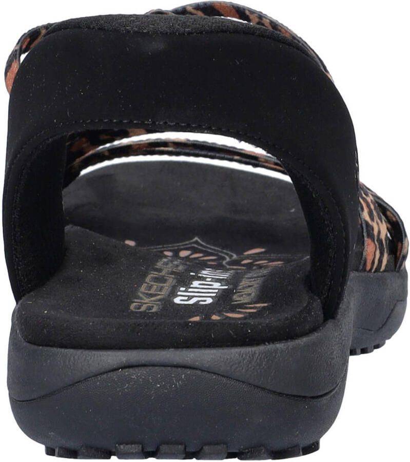 Skechers Hands Free Slip-Ins Reggae Slim sandalen met panterprint beige zwart - Foto 2