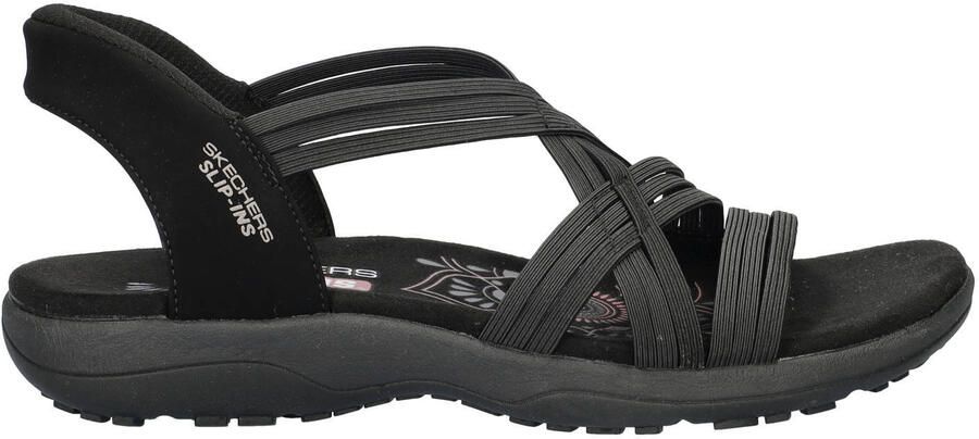 Skechers Hands Free Slip-Ins Reggae Slim sandalen zwart