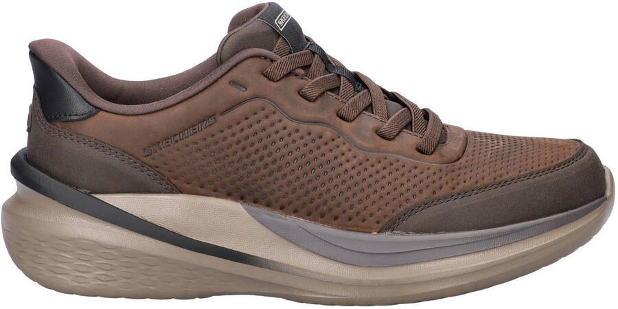 Skechers Hands Free Slip-Ins Slade 2.0 leren sneakers bruin