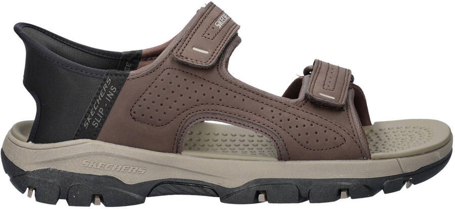Skechers Hands Free Slip-Ins Tresmen imitatieleren sandalen bruin