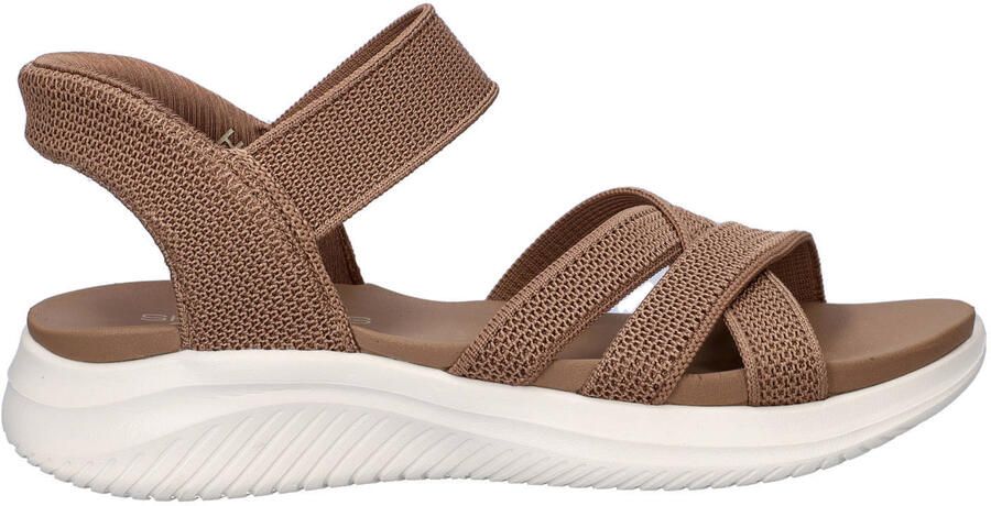 Skechers Hands Free Slip-Ins Ultra Flex 3.0 sandalen bruin