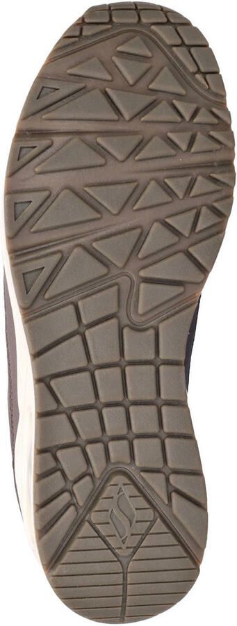 Skechers Hands Free Slip-Ins Uno imitatieleren sneakers met logo bruin - Foto 3