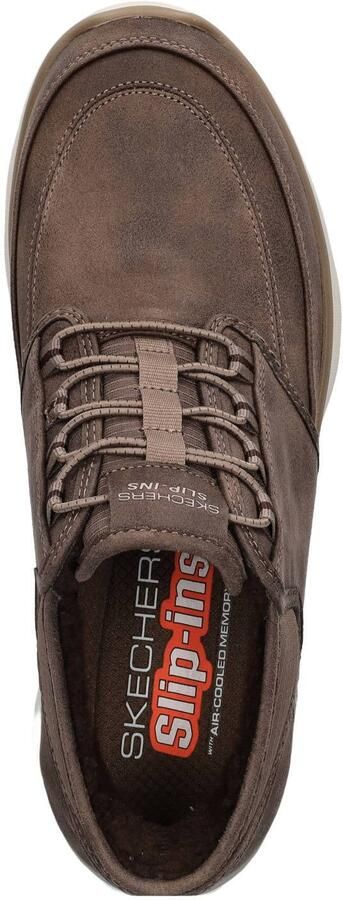 Skechers Hands Free Slip-Ins veterboots met profielzool bruin - Foto 3